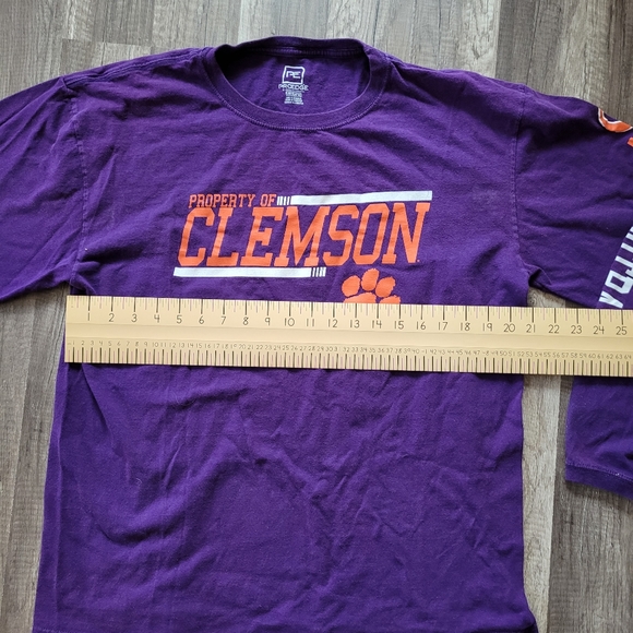 1+1+1= $35 🛍 Clemson Tigers Branded Violet Long Sleeves Size XL - Picture 4 of 6